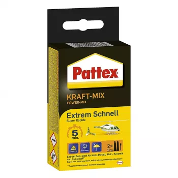 Pattex Zweikomponenten-Klebstoff Power Mix, 2 ST × 12 g