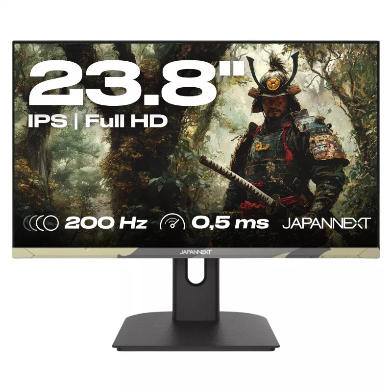 JAPANNEXT JN-IPS238FHD200F-HSP-CAMO Computermonitor 61 cm (24 Zoll) 1920 x 1080 Pixel Full HD LCD Schwarz