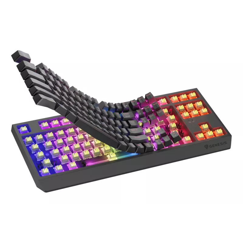 GENESIS Thor 230 TKL Tastatur Gaming USB + RF Wireless + Bluetooth QWERTY US English Schwarz