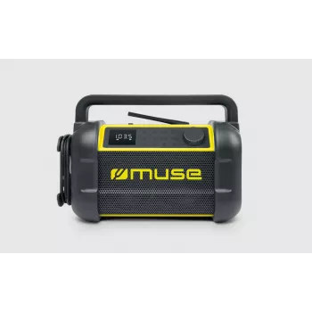 Tragbares Radio Muse M-928 BTY mit digitalem Tuner FM, 20W, USB-C, schwarz/gelb