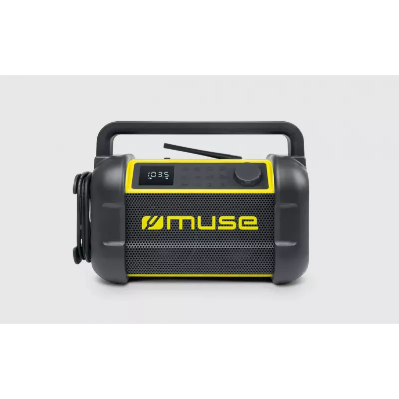 Tragbares Radio Muse M-928 BTY mit digitalem Tuner FM, 20W, USB-C, schwarz/gelb