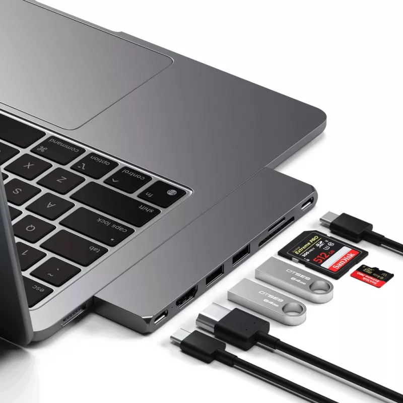 Satechi Type-C Pro Hub schlank - Space Gray