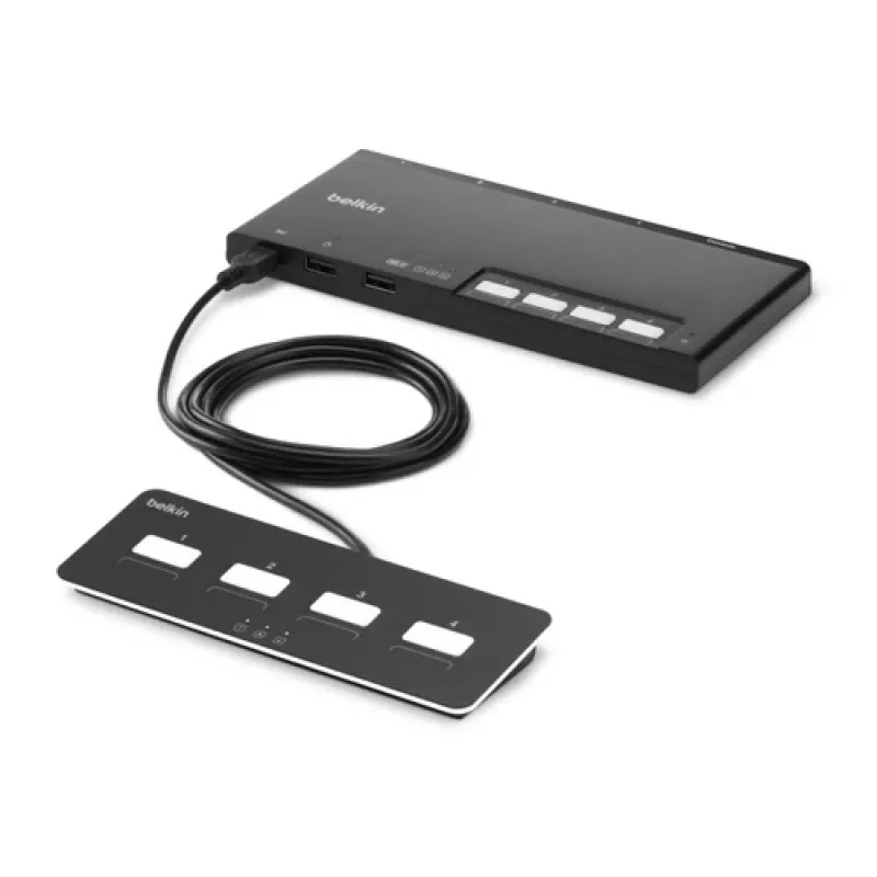 Belkin Modular Secure - KVM-Switch - 4 x KVM-Port(s)