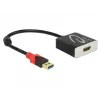 Videokabel-Adapter DeLOCK 62736 USB Typ-A auf HDMI 0,2 m Schwarz