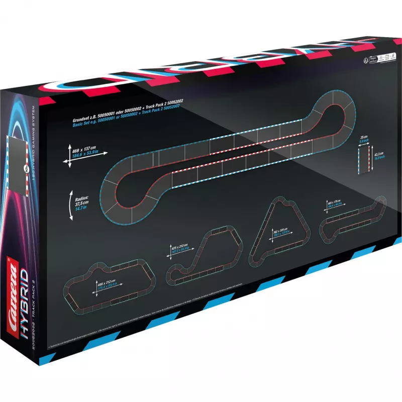 Slotcar-Streckenerweiterungspack CARRERA Hybrid Track Pack 2 Erweiterung / Auto-Set