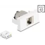 Modularer Steckverbinder DELOCK 90905 RJ45 Cat.6A STP — geschirmter RJ45-Stecker für Cat6A-Verkabelung