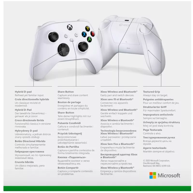 Gamepad Microsoft Xbox Wireless Controller Weiß