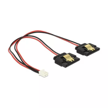 Internes Stromkabel DeLOCK 85249 0,2 m Molex auf 2 x SATA