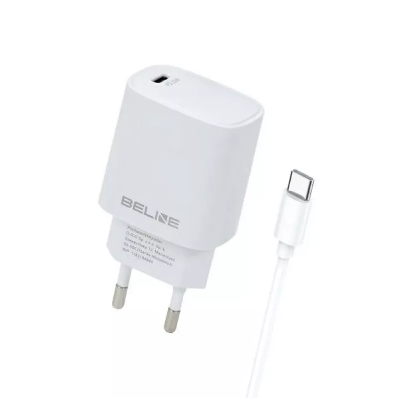 Ladegerät 20W USB-C + USB-C-Kabel weiß