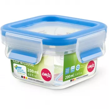 EMSA 508535 Lebensmittelaufbewahrungsbehälter Quadratisch 0,2 L Transparent 1 Stück