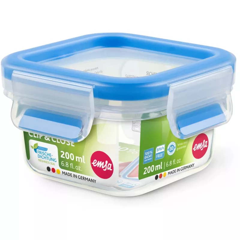 EMSA 508535 Lebensmittelaufbewahrungsbehälter Quadratisch 0,2 L Transparent 1 Stück