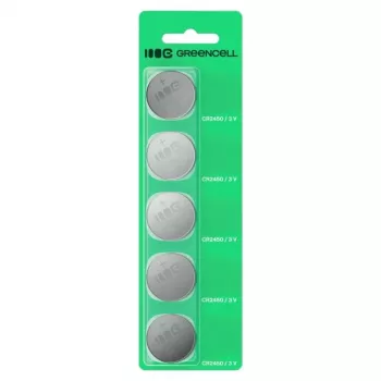 Knopfzelle Grün Cell CR2450 3V – Lithium, 5er-Pack
