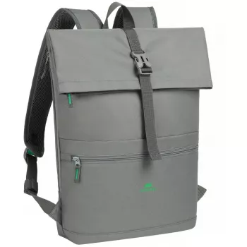 City-Rucksack Rivacase Gremio Grau Polyester rPET 280x135x430mm