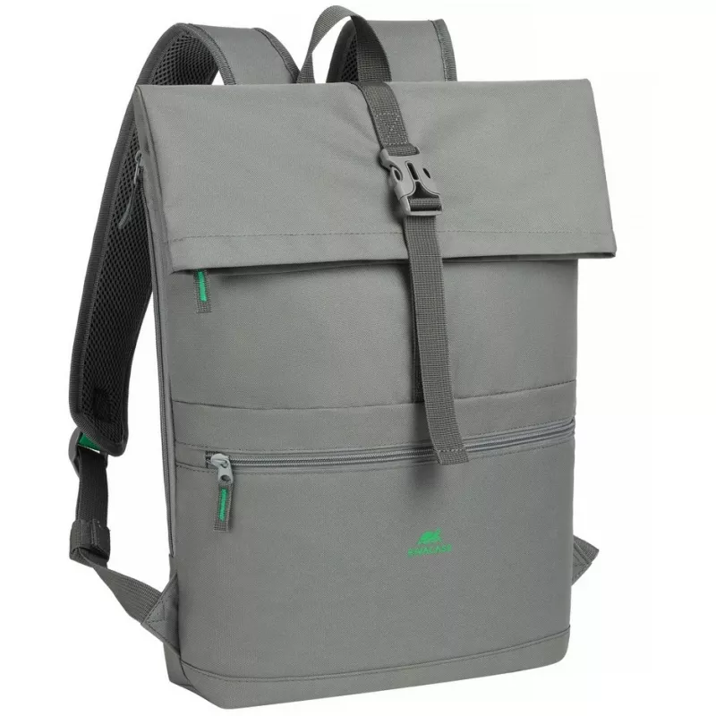 City-Rucksack Rivacase Gremio Grau Polyester rPET 280x135x430mm