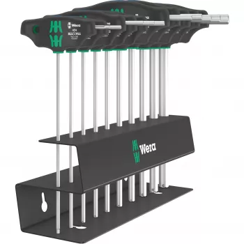 Schraubendreher-Set Wera 454/10 HF Imperial 2 – 10-teiliges Präzisions-Schraubendreher-Set, zöllig (Zoll)