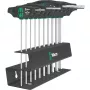 Schraubendreher-Set Wera 454/10 HF Imperial 2 – 10-teiliges Präzisions-Schraubendreher-Set, zöllig (Zoll)