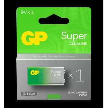 ALKALINE BATTERY 6LR61 9V GP SUPER 1 STÜCK
