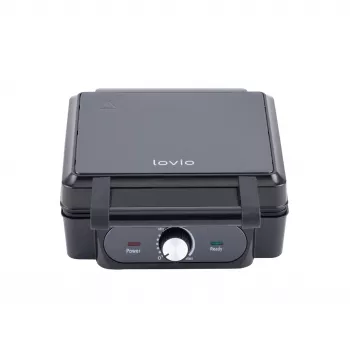 Waffeleisen Lovio LVWF001BK — 1400W, schwarz, elektrisches Tisch-Waffeleisen