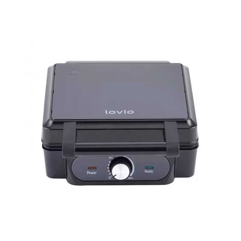 Waffeleisen Lovio LVWF001BK — 1400W, schwarz, elektrisches Tisch-Waffeleisen