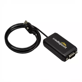 Serial-zu-USB-Kabel CradlePoint 170873-000 – USB (Stecker) Schraubmontage auf RS-232 (Buchse) Schraubmontage, 40 cm, Rändelschraubverbinder