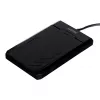 HDD/SSD-Gehäuse Unitek Y-3036, 2,5 Zoll SATA III, USB 3.2 Gen 1 (5 Gbit/s), UASP, integriertes USB-A-Kabel, schwarz