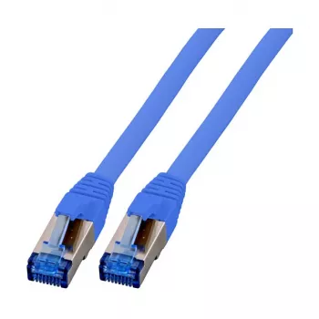 EFB-Elektronik RJ45 Patchkabel Cat.6A S/FTP TPECat.7 Meterware superflex Blau 0,5m Hersteller: EFB Elektronik (K5525FBL.0,5)