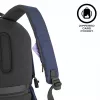 Freizeitrucksack XDDESIGN Bobby Soft mit 15,6 Zoll Laptopfach, 16 l, marineblau, PET