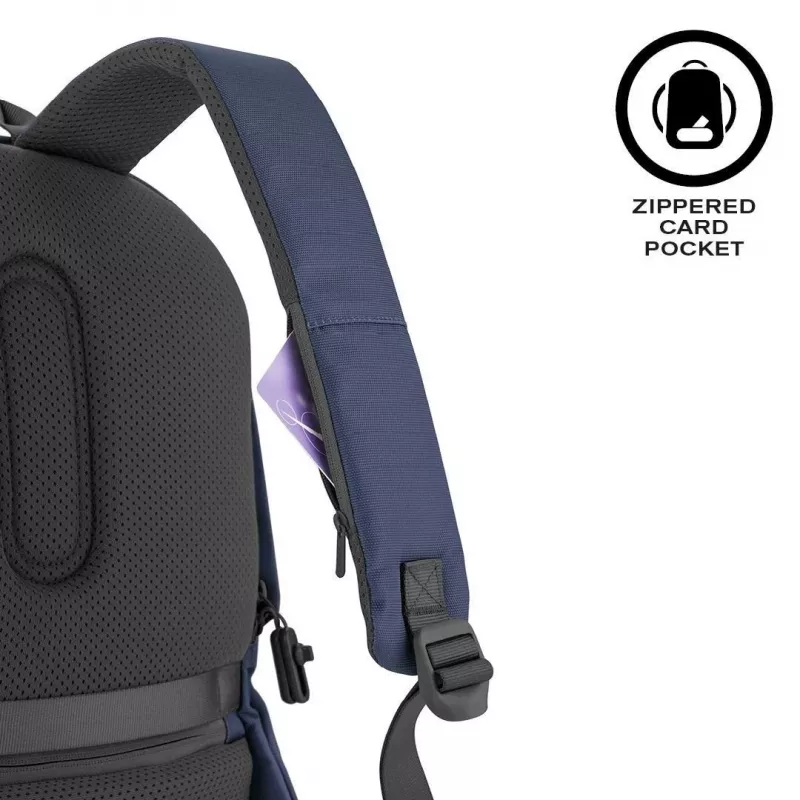 Freizeitrucksack XDDESIGN Bobby Soft mit 15,6 Zoll Laptopfach, 16 l, marineblau, PET