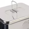 Camping-Kochset ESBIT CS1100ST — Aluminium und Edelstahl, 1,1 L, 659 g, Schwarz/Silber