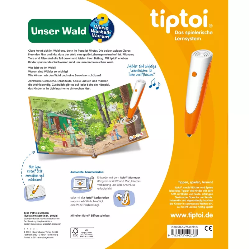 tiptoi Why? How? What For? Our Forest, Lernbuch
