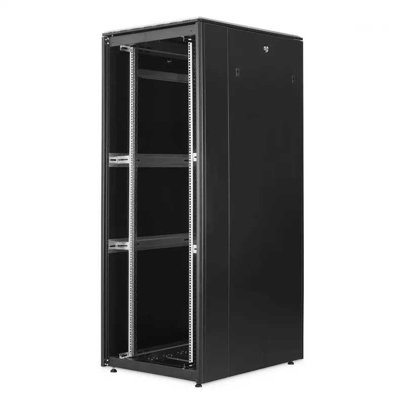 Netzwerkschrank DIGITUS Unique Light Serie 42U 800×1000 mm (BxT) freistehend, 800 kg, IP20, Schlüsselschloss