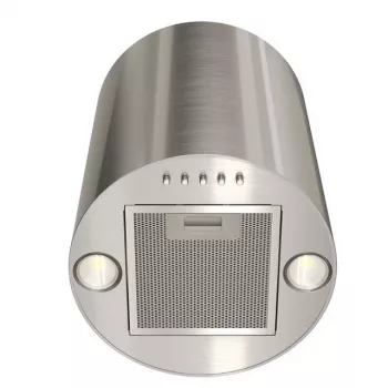 Dunstabzugshaube MAAN Elba Mini WPB 431 Satin, Edelstahlgehäuse, 400 mm Höhe, Ø310 mm, 120–300 m³/h, elektronische Steuerung