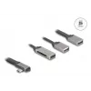 DeLOCK 64303 USB 3.2 Gen 1 Typ-C Hub 5000 Mbit/s Grau