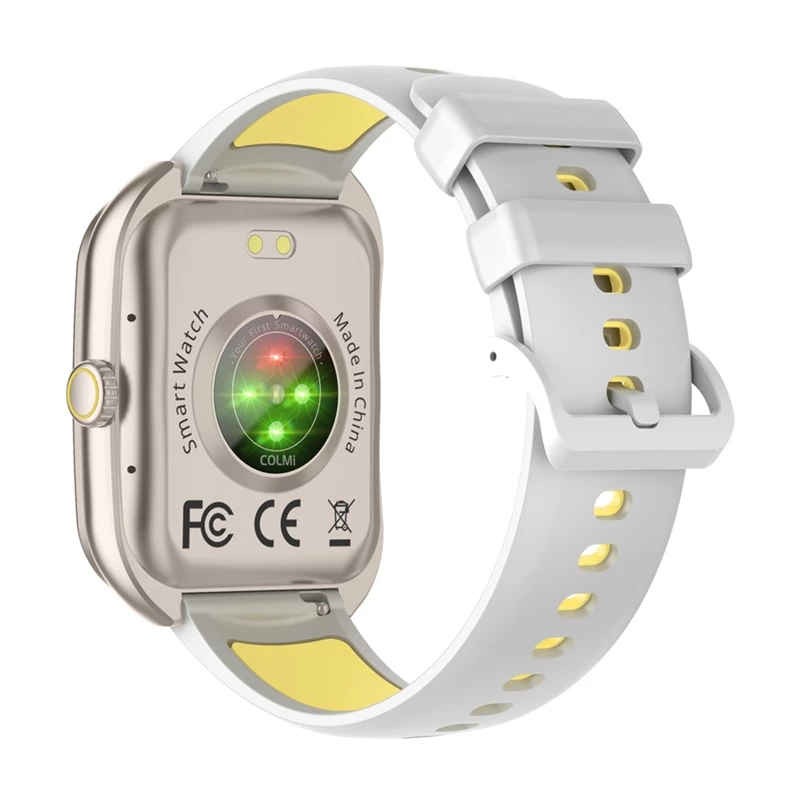 Smartwatch Colmi P86 Gold mit Bluetooth und Herzfrequenzmesser