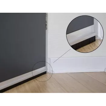 Bürstenleiste DeLOCK 66652 40 mm mit Aluminiumprofil abgewinkelt