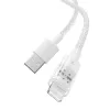 Baseus Gem USB-zu-IP 2.4A Schnellladekabel 2 m Weiß