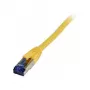 Patchkabel RJ45 - CAT6A 500 MHz - 7,5 m - gelb - S-STP (S/FTP) - TPE/LSZH (Superflex) - AWG26 - Syner
