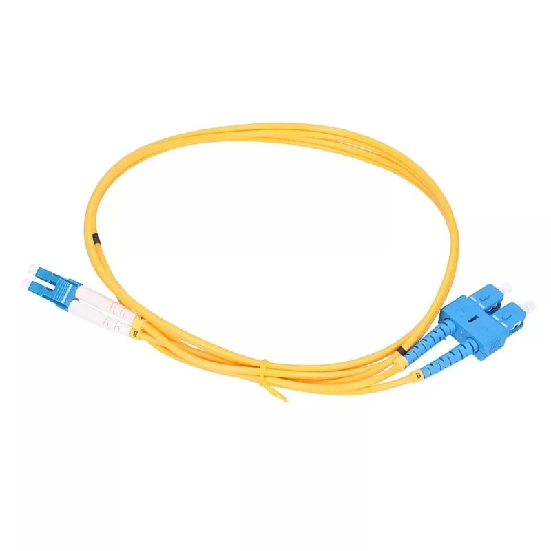 Extralink Patchkabel LC/UPC-SC/UPC, Singlemode, Duplex, G652D, 3mm, 10m