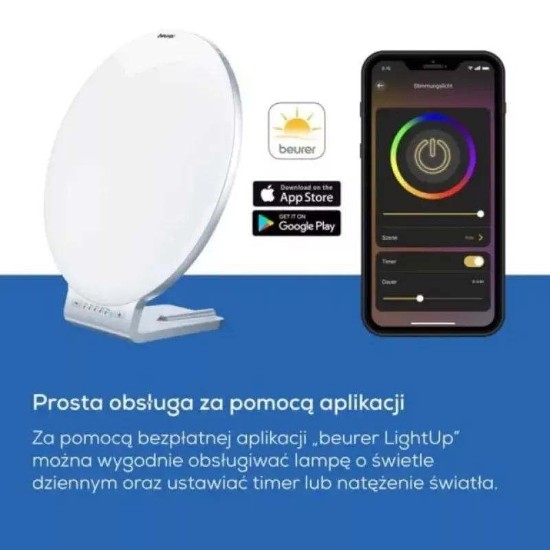 Lichttherapielampe Beurer TL100 – 10.000 Lux Intensität, energiesparendes Design