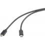Renkforce USB-C-Displaykabel USB 3.2 Gen2x2 Stecker 50,00 cm Schwarz TPE-Mantel (RF-5501100)
