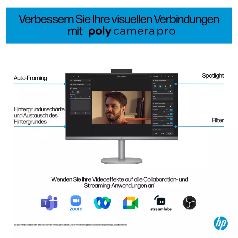 HP OmniStudio X All-in-One 27-cs0077ng (Silber, Windows 11 Home 64-Bit)