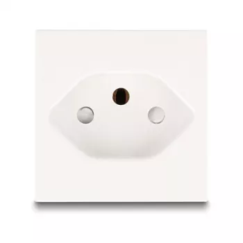 Geerdete Steckdose DELOCK Easy 45 T13 Schweiz 45×45 mm, 250 V / 10 A, weiß