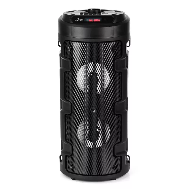 Media-tech Partybox Keg Bt - Kompakter Bluetooth Stereo-Lautsprecher mit FM-Radio, MP3-Player MT3165