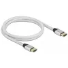 HDMI-Kabel DeLOCK Ultra High Speed 48 Gbit/s 8K 60 Hz Silber 1 m