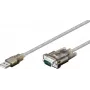 Wentronic Goobay USB Seriell RS232 Konverter, 1,5 m - USB 2.0-Stecker (Typ A) > D-SUB/RS-232-Stecker (9-polig) (68875)