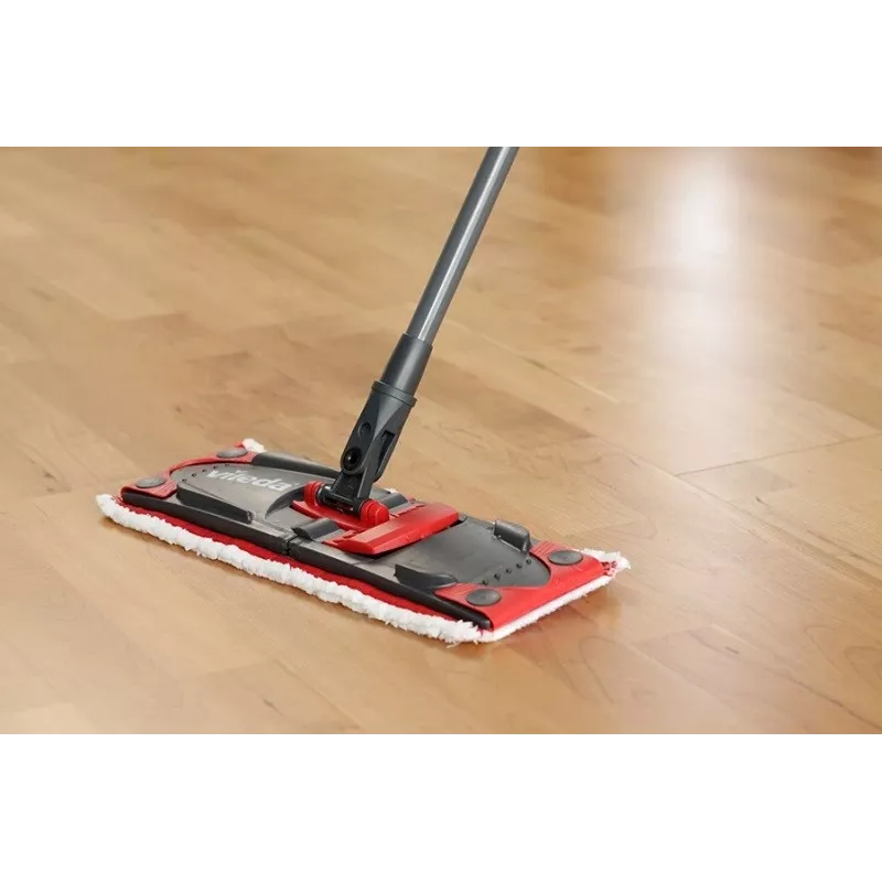 VILEDA Wischmopp Ultramax XL Box — waschbarer Mikrofaser-360°-Drehkopf, faltbar, für Hartböden