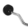 HMS GSL15 feste Hantel / gummierte gebrochene Stange 15 kg