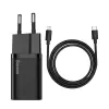 Baseus Super Si Quick Charger 1C 20W mit USB-C-Kabel für Lightning 1m (schwarz)