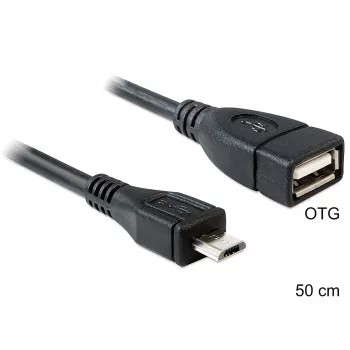 USB-Kabel DeLOCK 50cm Micro-USB B USB 2.0 A 83183