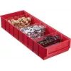 Aufbewahrungsbox allit 456571 — Kunststoff-Organizer 185×500×81 mm, rot